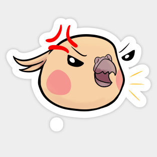 Angry Tiel Sticker